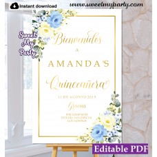 Quinceañera welcome sign,Quinceañera bienvenidos sign,(132) Quinceañera welcome sign,Quinceañera bienvenidos sign,(132)